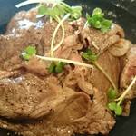どんどん丼 - 国産和牛特選リブロース丼定食　￥１，４８０