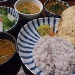 月と亀 - 2015.02・筑前インド定食 1000円