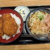 ソースカツ丼専門店 保田屋 - ミニカツ丼【冷】おろしうどん（カツ２枚）