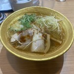 らぁめん大山 - 昼セット塩ラーメン大盛り無料＋ニンニク（1,000円）