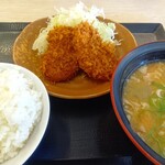 かつや - 料理写真:とん汁定食(ヒレカツ)¥968