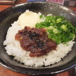 ラーメン若松 - お昼のＤセットについてくる肉めしです☆　2015-0303訪問