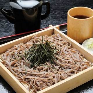 Weekend lunch on Saturdays, Sundays, and holidays, Mori Soba 650 yen, Zaru Soba 700 yen