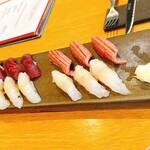 寿司ビストロ 禅 - きじはた、ひらスズキ、トロ、赤身