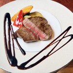 実乃里 de バル - グランベルスペシャルランチコース3300円　A5黒毛和牛のステーキ