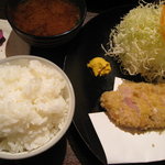 あげづき - ランチのロースカツ定食