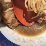 東京煮干屋本舗 - 油そば海賊王(大盛り・ニボ増し)かえし