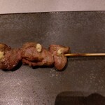 炭火焼鳥　榊 - はつ（生姜を添えて）