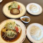 西洋軒 - 和風ハンバーグランチと鶏と豆腐のハンバーグランチ,西洋軒(愛知県蟹江町)TMGP撮影