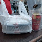 ほっかほっか亭 - ドリンク写真:のり弁当大盛、ライス大盛、無料ノンアルコールラガーゼロ