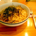 3+7 - 鶏肉ときのこの和風パスタ