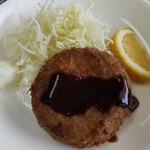 むじゃき - メンチにソース＆マヨ　鉄壁だ