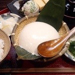 冷やしざる豆腐膳