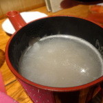 松吟庵 - そば湯