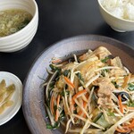 中華そば 幸楽苑 - 野菜炒めセット690円