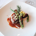 レストランフォレスト - テラスランチのお肉（ビーフシチュー）