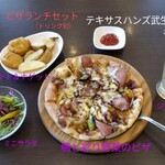テキサスハンズ - 料理写真:ピザランチセット+ジンジャエール