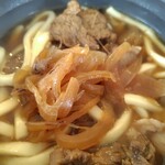 あひる - 肉うどんアップ