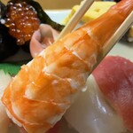 丸八寿司 - エビデカい