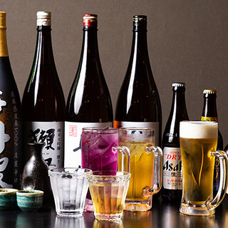 気兼ねなく楽しめるコスパ抜群の幅広いドリンクメニュー！