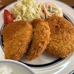ハムカツ+メンチカツ定食 (950円)