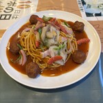 スパゲッティハウス - 料理写真:ミラカン1.2(1,000円+50円)にミートボール(250円)トッピング