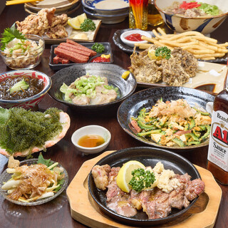 飲み放題付き◎創作沖縄料理づくしのコースは4,500円～