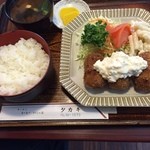 キッチンタカキ - カニコロ定食
            900円
            
            こりゃおいしい(o^^o)