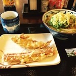 丸亀製麺 - 竹輪とかけうどん！