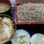 Aichi - あさり天とじ丼＋もりそばランチ