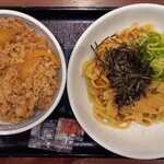 吉野家 - 料理写真:牛丼(並盛)+油そば(並盛)