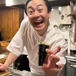 小よし - 親指ギュー太郎さん
甘海老･出汁巻きの山椒酢橘巻き