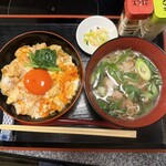 京のつくね家 - 親子丼＋鴨なんばそば