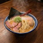 中華そば 親孝行 - 料理写真:特製鶏白湯。自家製麺の弾力とスープの一体感をぜひ。