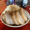 拉麵二郎 會津若松站前店 - 小ラーメン・豚マシ。トッピングはニンニク・ヤサイ・アブラ。