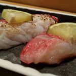 鮨処 竜敏 - たらば 炙りと生