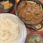 モンブラン 森下店 - カレーハンバーグにごはんセット