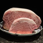 Teppan Yaki Miyabi Ginza - 本日のお肉(山形牛雌・フィレ、サーロイン)