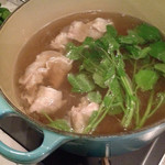 コアラ食堂 - 黒豚とクレソンの旨鍋♪ スープが抜群に美味しい！