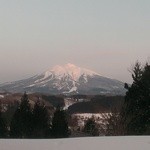 食極楽 - 露天風呂から見た岩木山