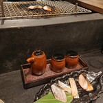囲炉裏とおでん 大橋 - 干物盛り3種