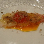 トロワフレーシュ - アラのお刺身にトリュフの薫りで