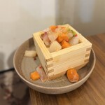 大衆ビストロ シャル 渋谷 - 名物！こぼれ枡パッチョ