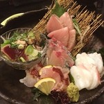 季節料理 縁 - つくり盛り合わせ(^O^)／
ゴージャス！