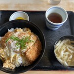 英ちゃんうどん - カツ丼1,000円（ミニうどん付き）