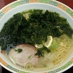 上郷サービスエリア(下り線)たべりん横丁 - 「あおさ塩ラーメン」（590円）