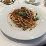 ランチ　PASTA　MENU【北海道産子羊ラグーのスパゲッティ―】