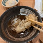 手打ち蕎麦と酒肴 いちだい - シメジ天を天つゆで