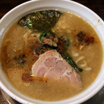 ラーメン ヤスオ - ラうどん（太麺） 200グラム　ショウガ カラメ アブラ多め 750円