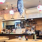  寿司酒場 すし屋の秀ヨシ - 店内右奥のレジカウンター。後払いです。